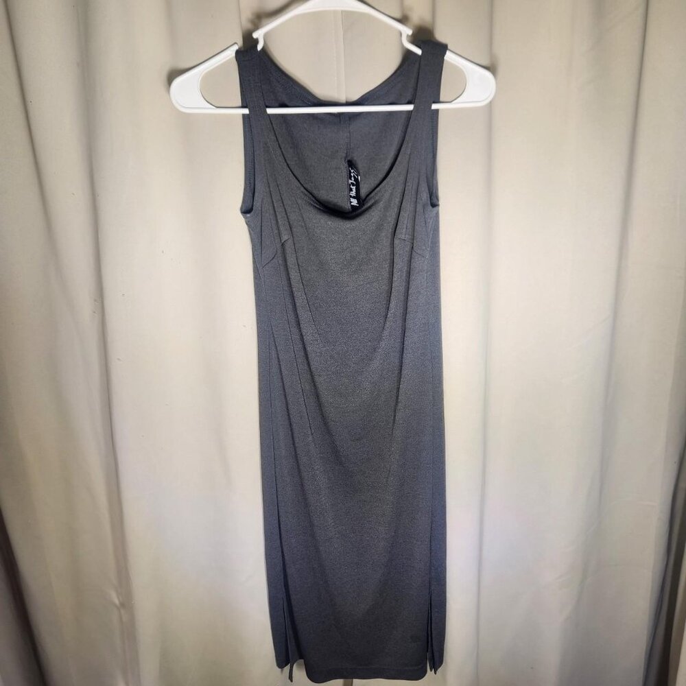 Y2K All That Jazz Gray Pencil Dress